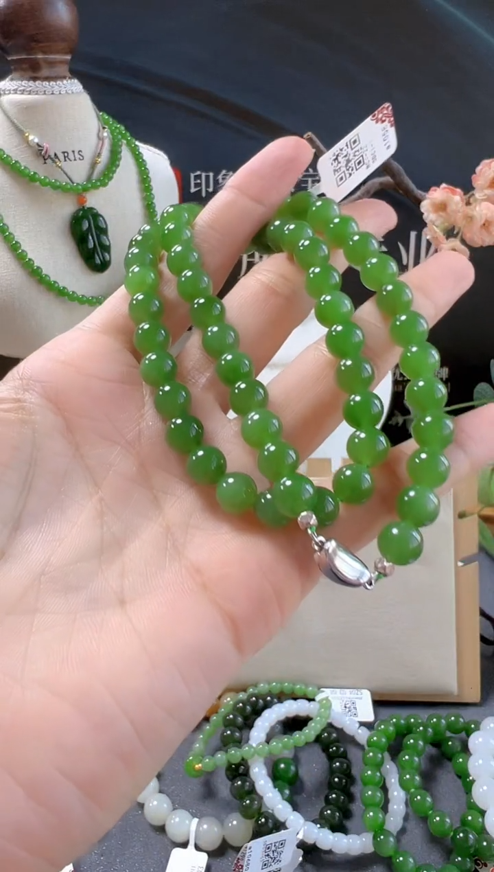 颈饰银S925镶嵌和田玉/支持复检/多样性发一cg