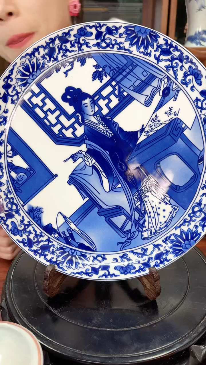 A37黛玉赏春图赏盘