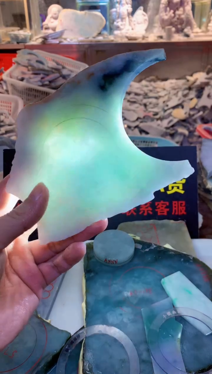 裸石翡翠0朗0翡翠珠宝999