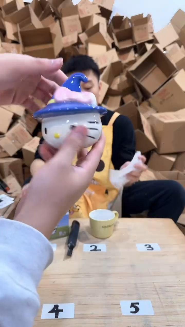 瓷片魔法kt花插 