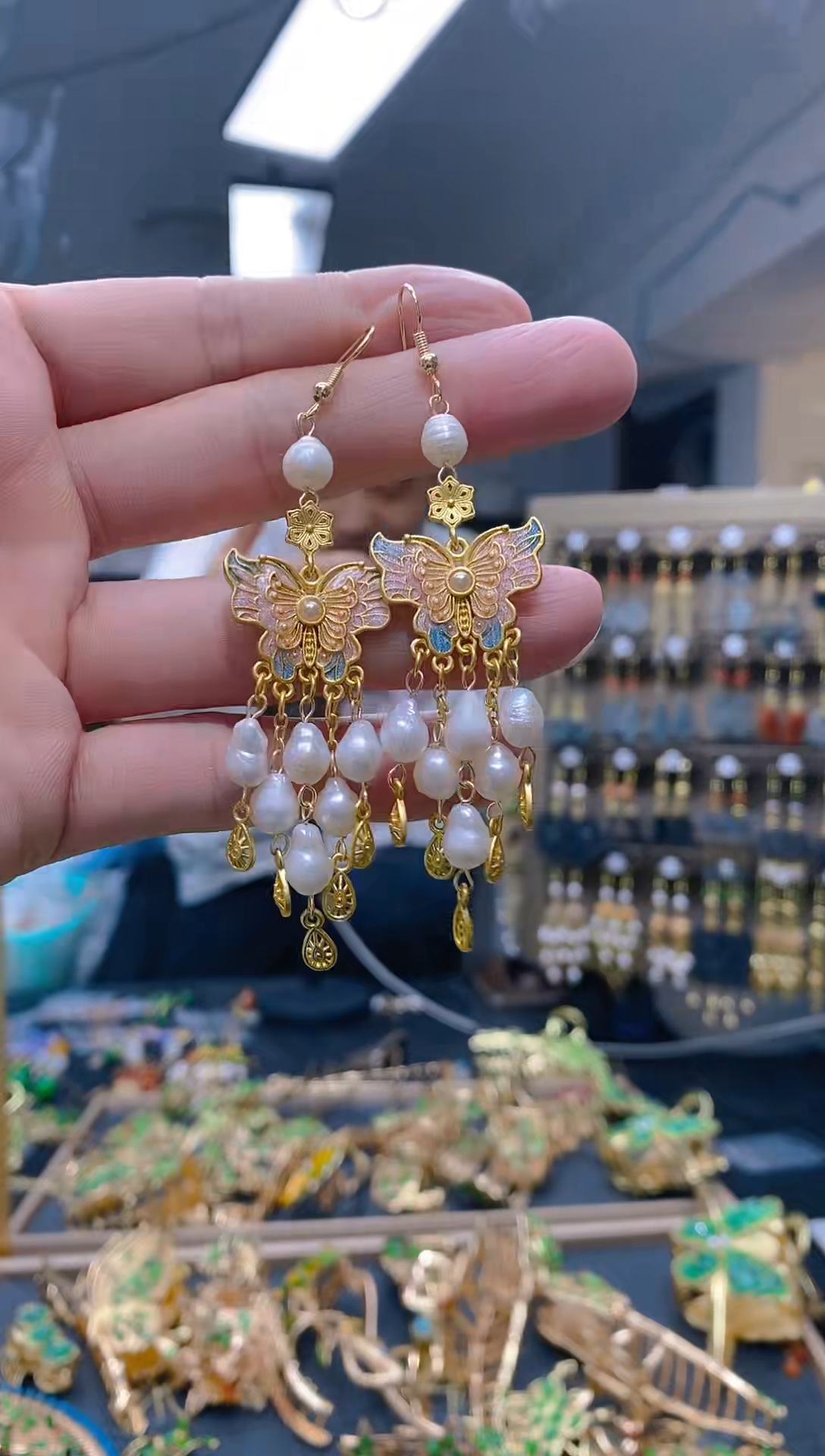 【闪购商品】淡水珍珠耳饰合金0202珍珠饰品