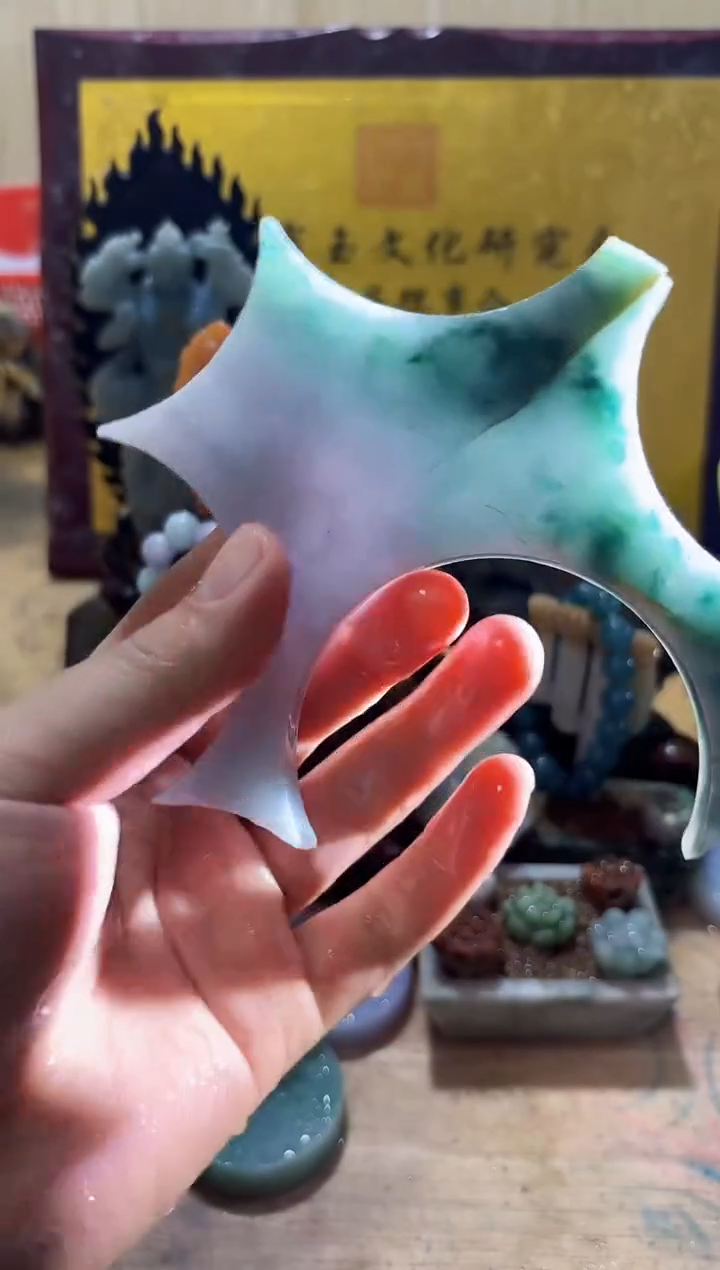 未镶嵌挂件翡翠A货常星8137