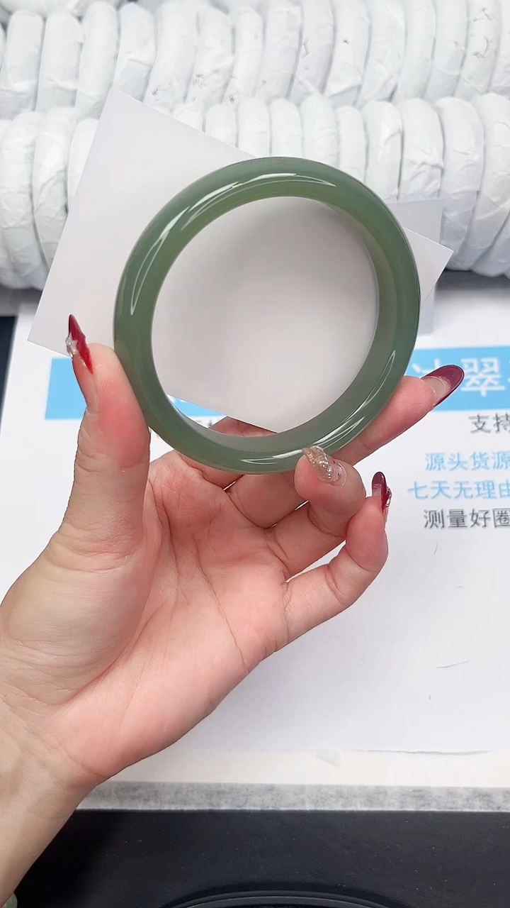 未镶嵌手镯石英质玉5-60.3QHS