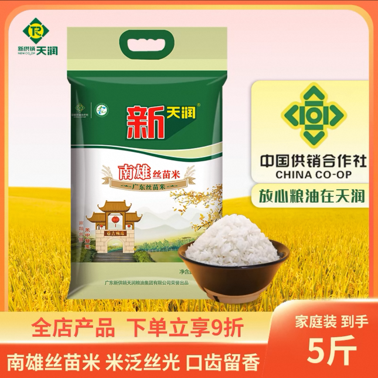 沛沛猴供销社【南雄丝苗米2.5kg】5斤真空包装/24年晚稻米