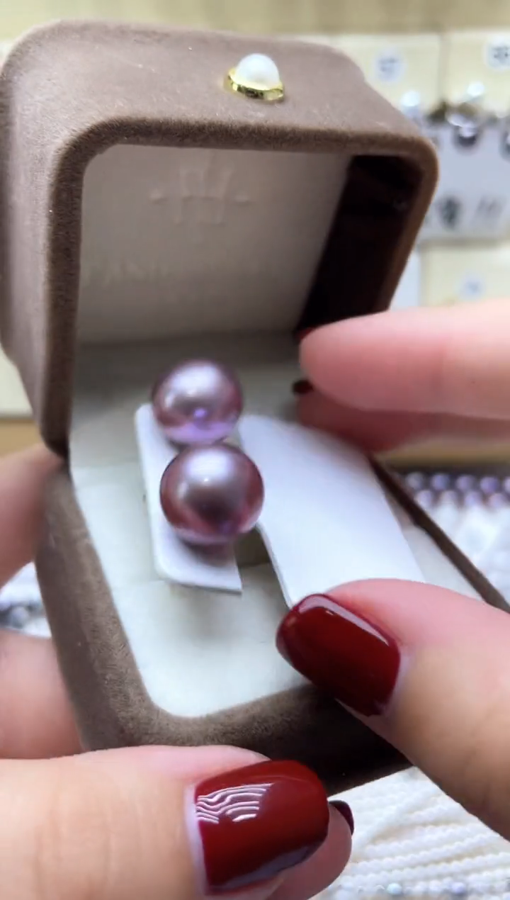 【闪购商品】淡水珍珠耳饰银S925镶嵌耳钉