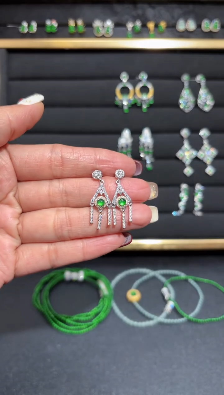 【闪购商品】翡翠颈饰银S925镶嵌蛋面/支持复检/一件