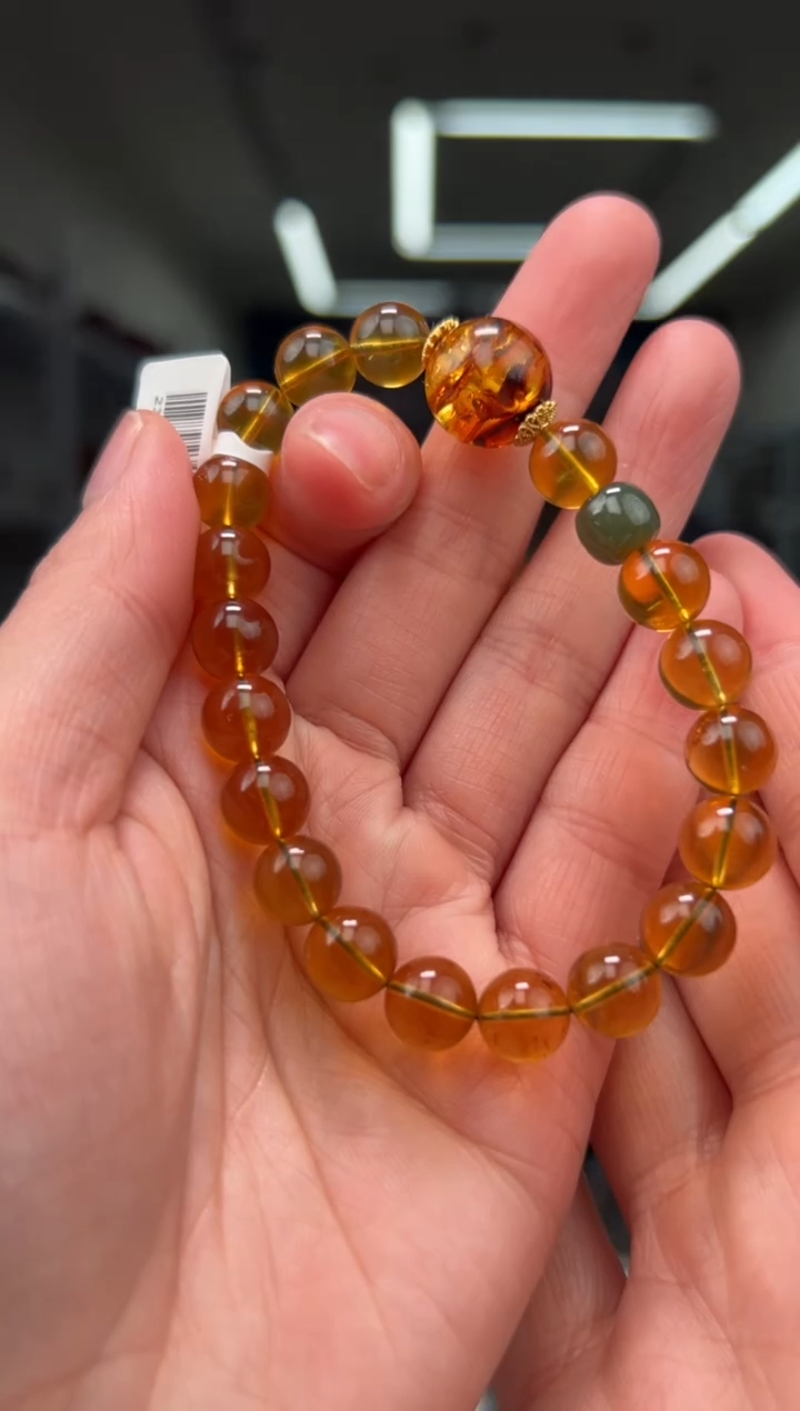 手链琥珀未镶嵌手串