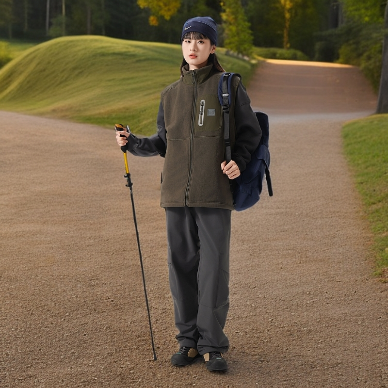 向野酷帅雪地绒伞兵裤男女同款H244C1017