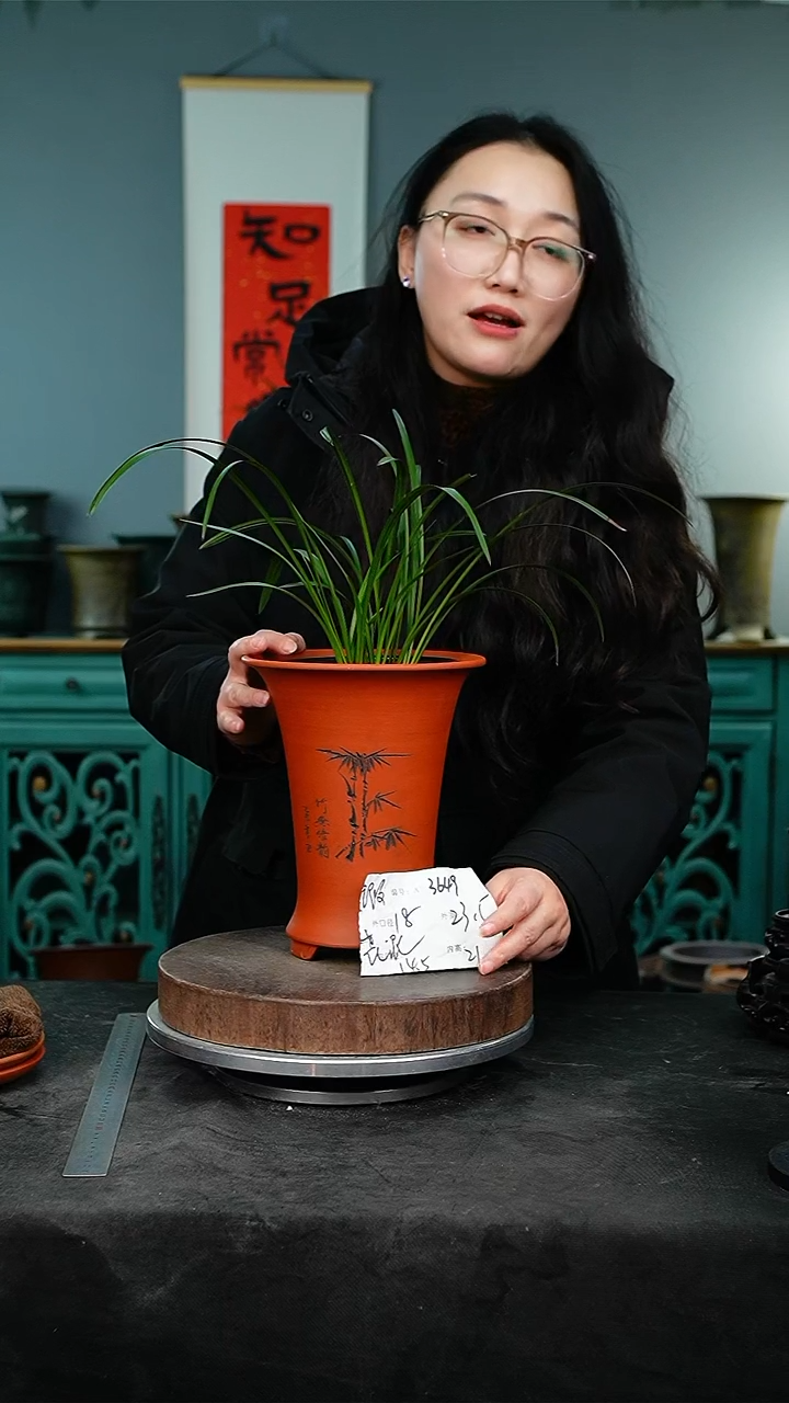 紫砂花盆3649花泥紫砂花盆