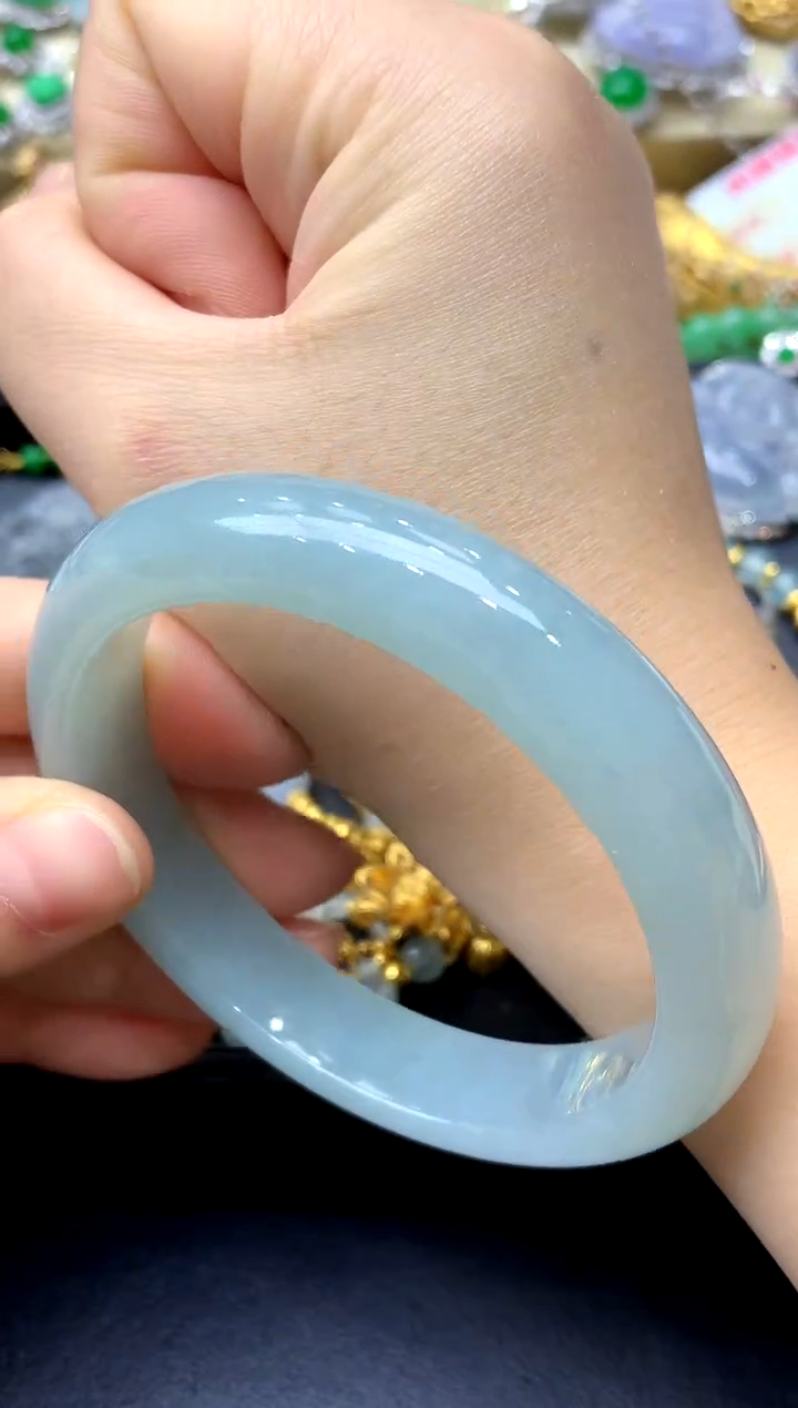 未镶嵌手镯翡翠346-中国好珍宝