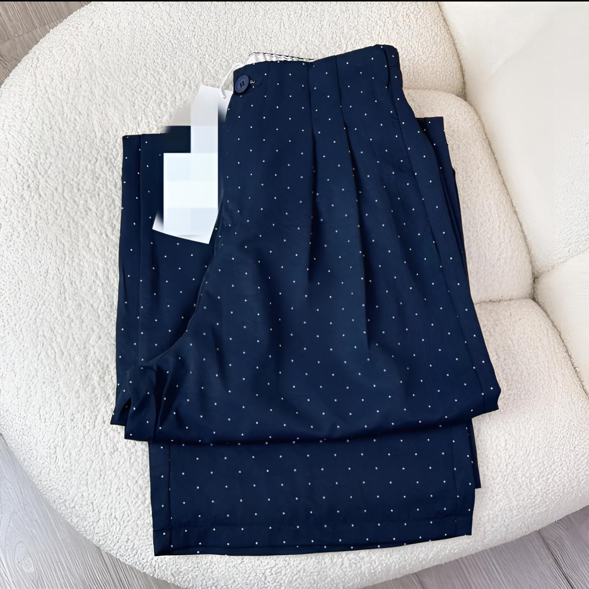 【现货+运费险】2025波点休闲阔腿裤直筒显瘦高腰长裤