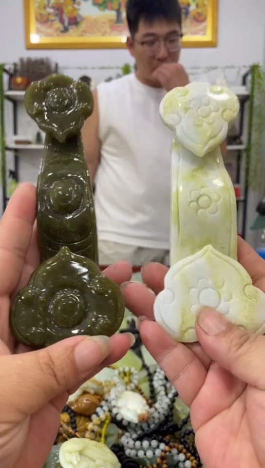 岫玉未镶嵌摆件多样性发货其中发一件