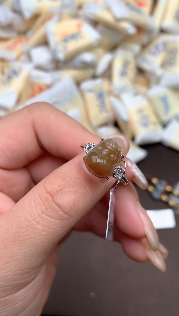 【闪购商品】翡翠戒指银S925镶嵌—