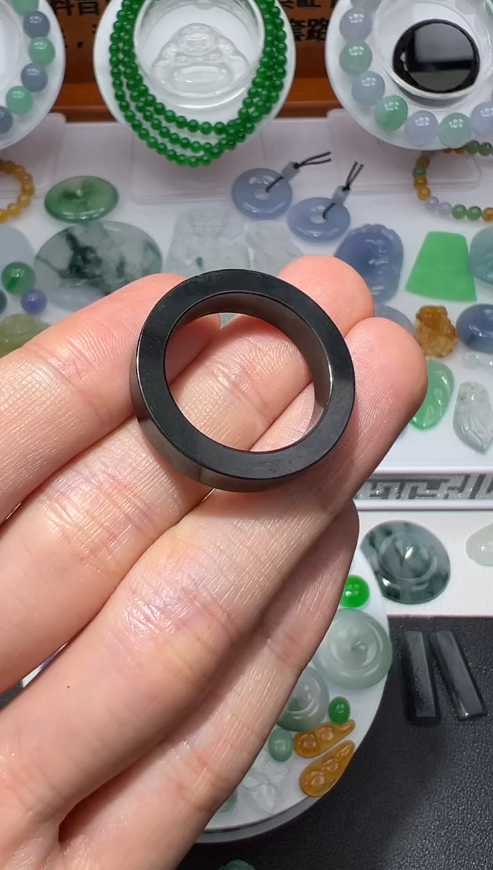 【闪购商品】定制翡翠未镶嵌24#翡翠戒圈