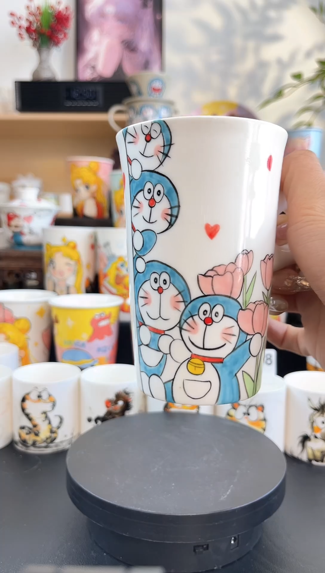 【闪购商品】摆件手工手绘陶瓷小杯杯