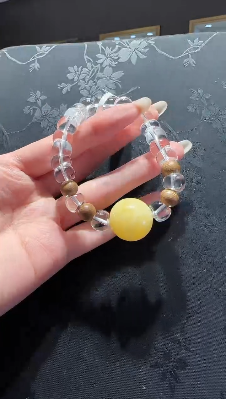 【闪购商品】水晶手串未镶嵌水晶大肠手串设计款