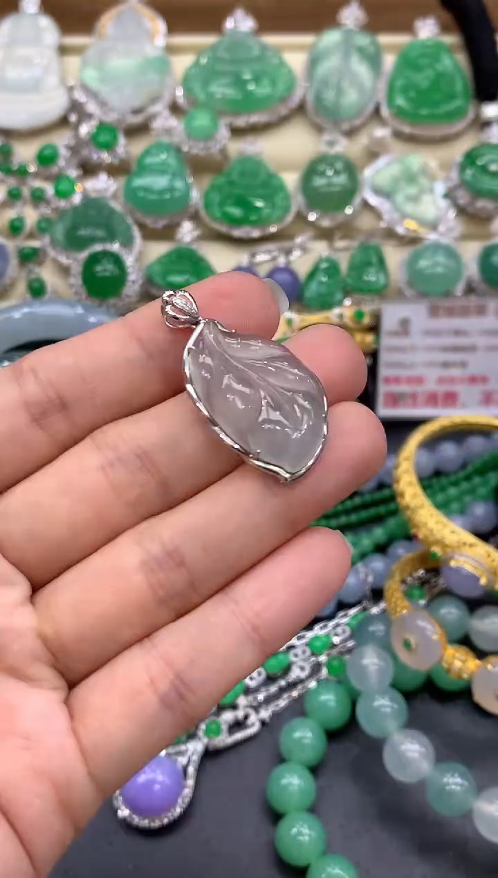 【闪购商品】翡翠颈饰18K金镶嵌301-中国好珍宝