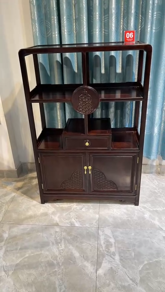 【闪购商品】黑酸枝木类成套家具茶水柜86*36*128