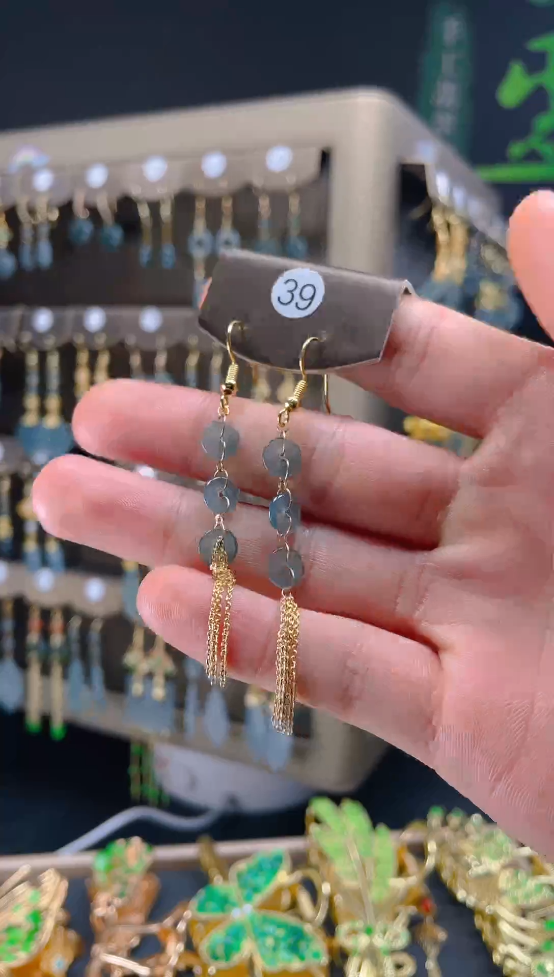 【闪购商品】翡翠耳饰合金097翡翠饰品