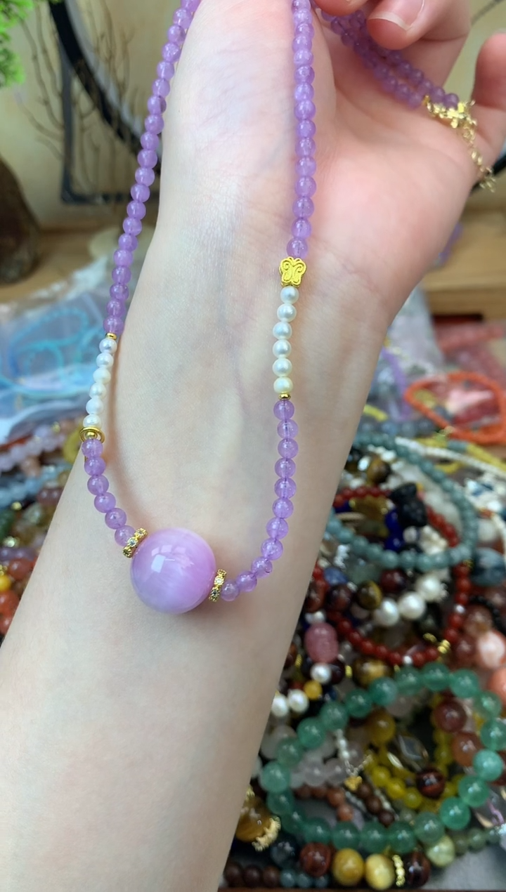 【闪购商品】紫晶颈饰未镶嵌1195手串