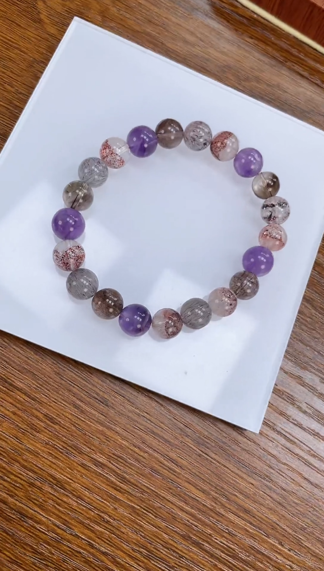 【闪购商品】水晶手链未镶嵌天然超七9mm 多样性发一