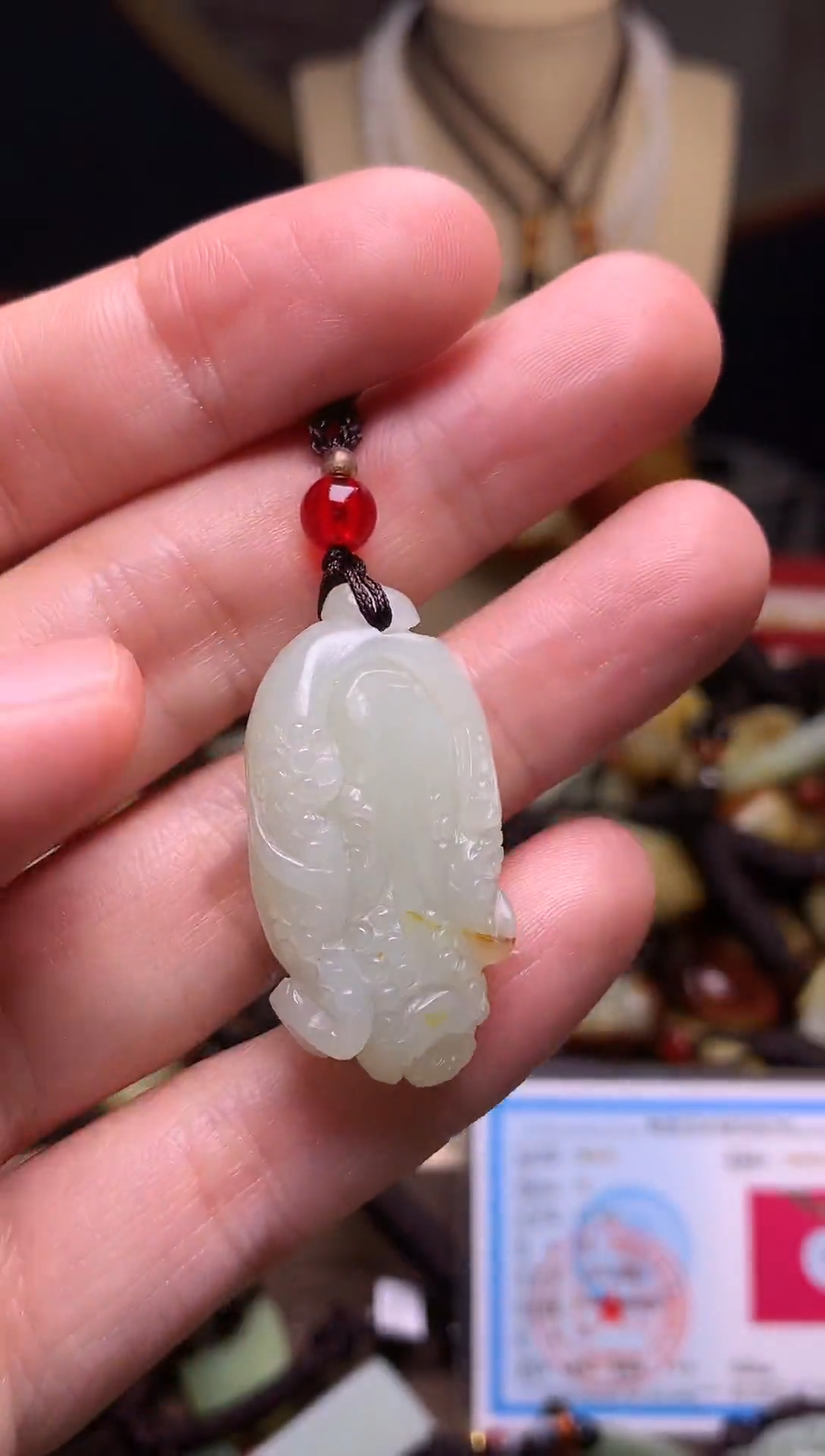 颈饰未镶嵌和田玉新疆料青海料清水和田玉吊坠