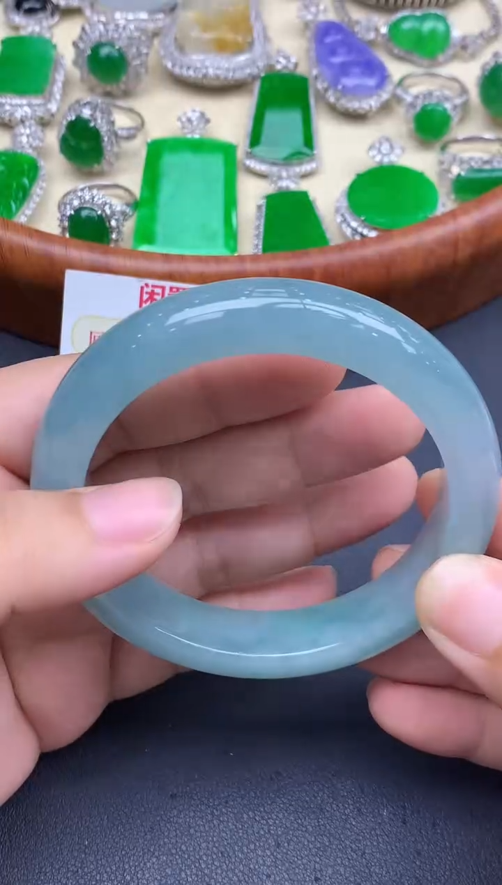 未镶嵌手镯翡翠307-中国好珍宝