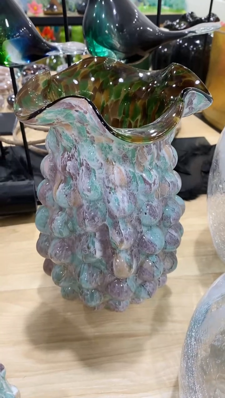 慕忆家手作琉璃花瓶大号
