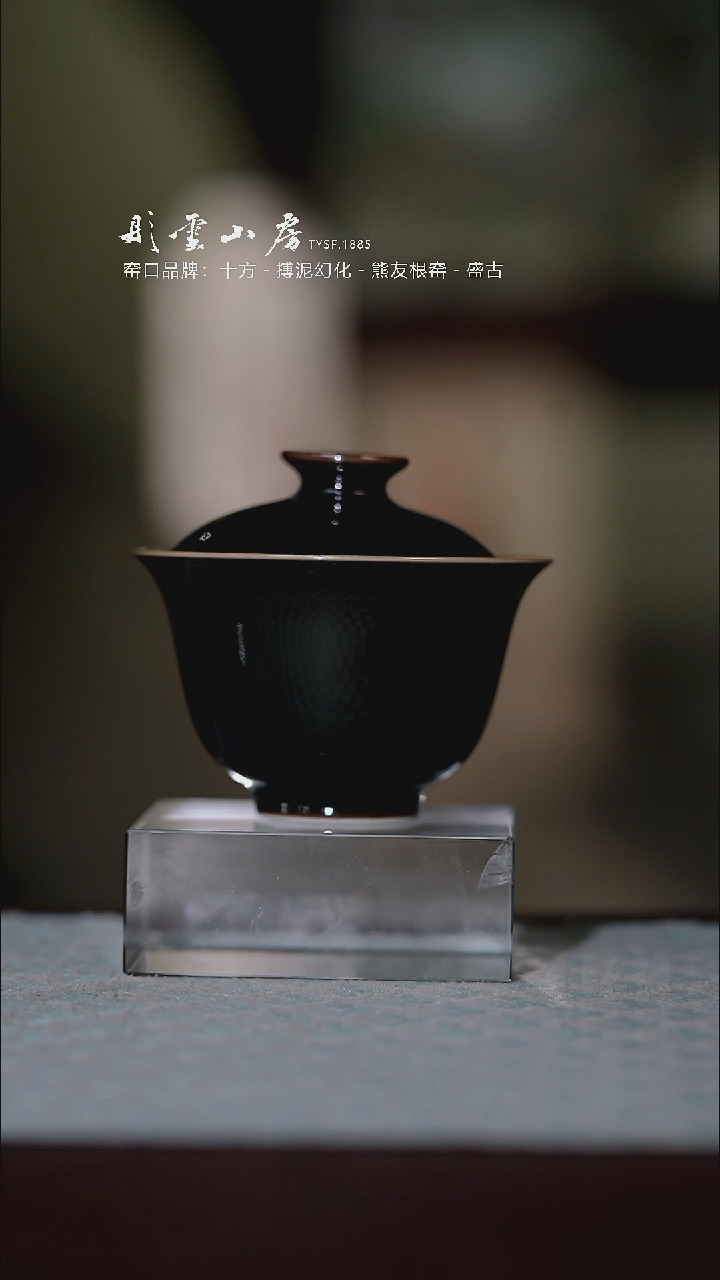 【闪购商品】杯彤云山房乌金盖碗