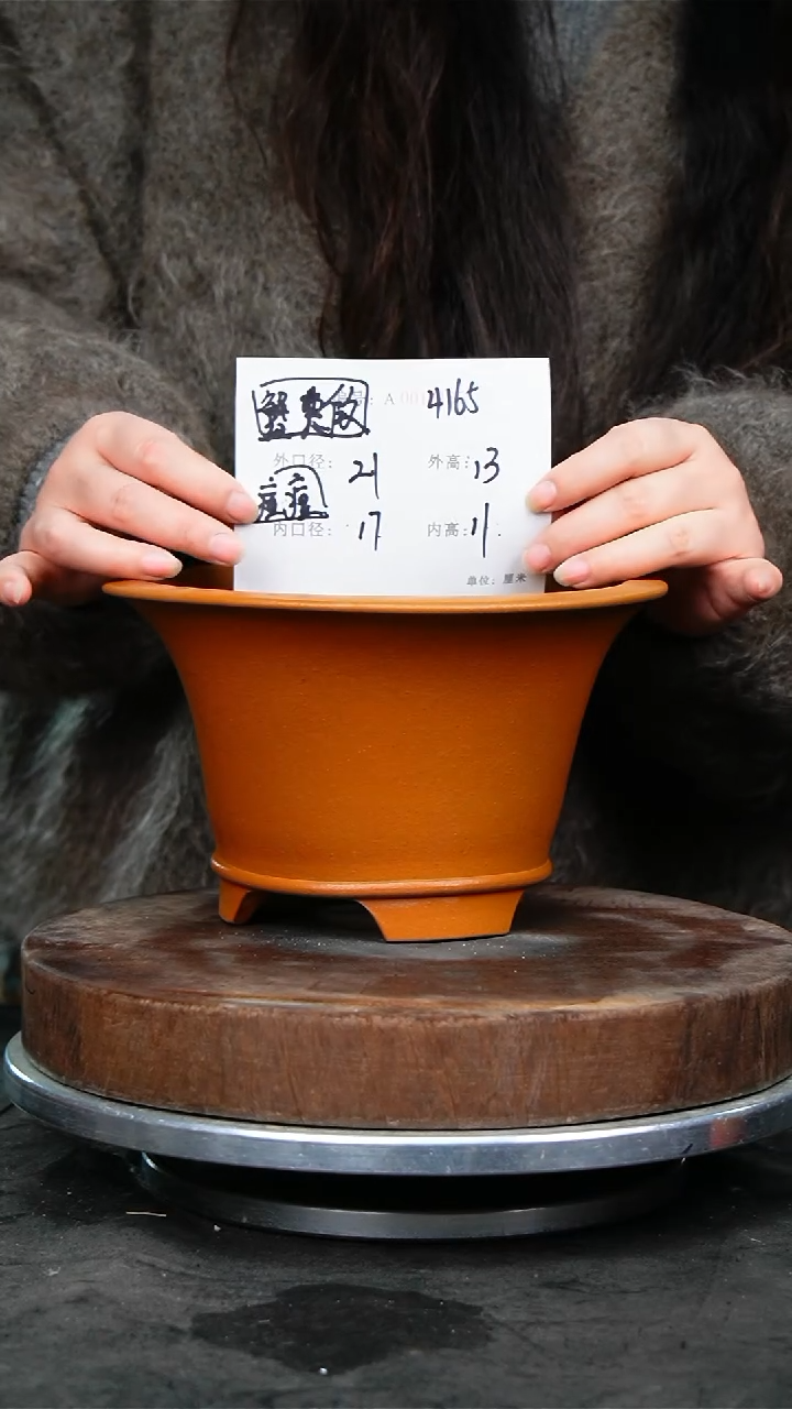 紫砂花盆4165痘痘紫砂花