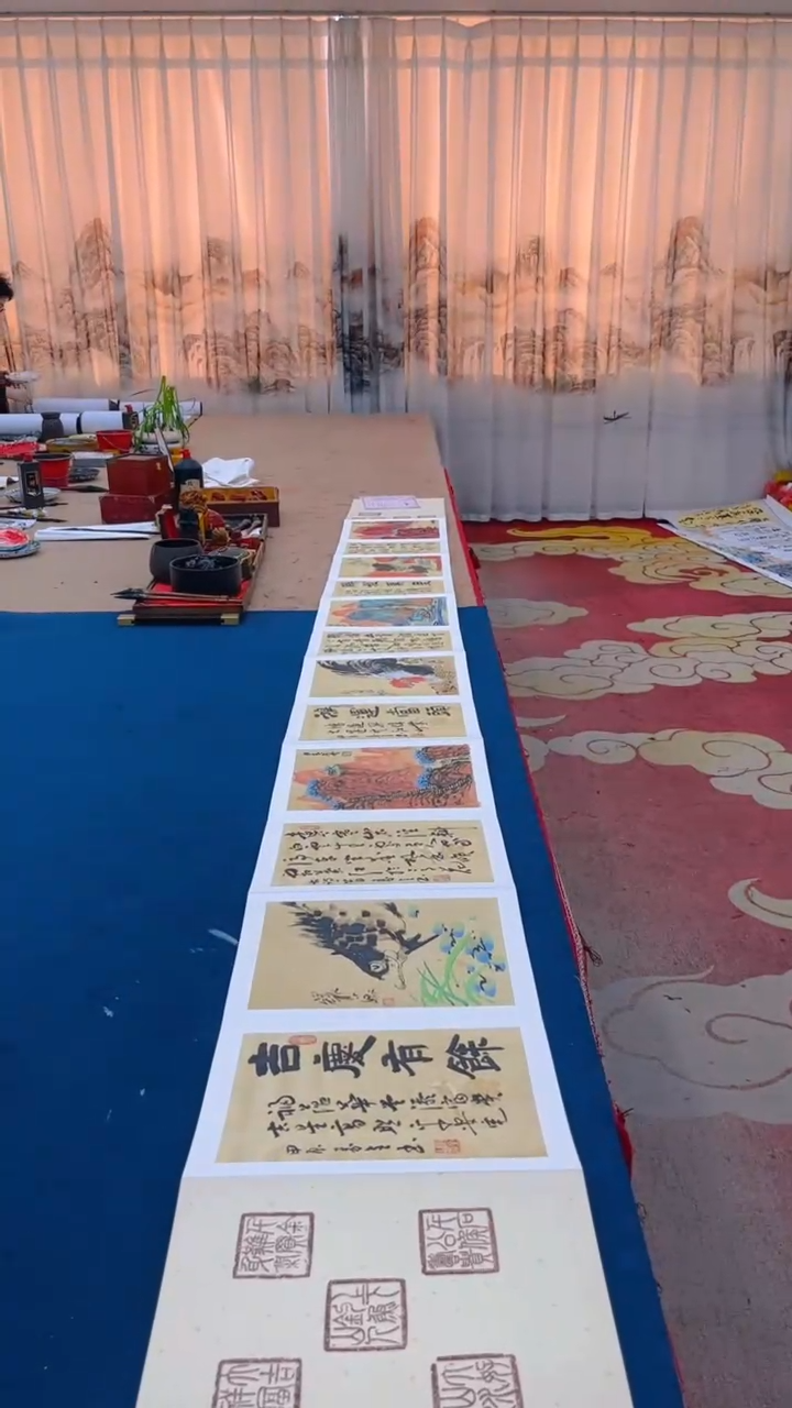 【闪购商品】书法秦全 多人合作册页证书锦盒