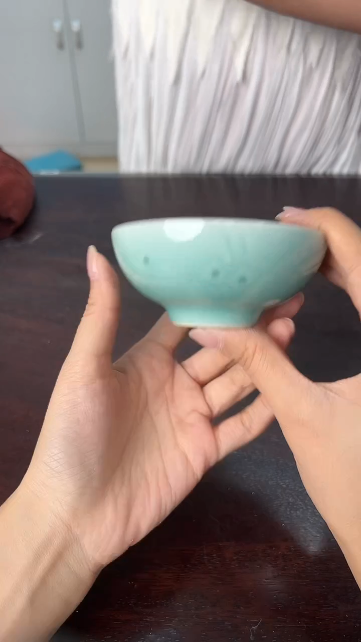 龙泉云间青瓷小米茶器