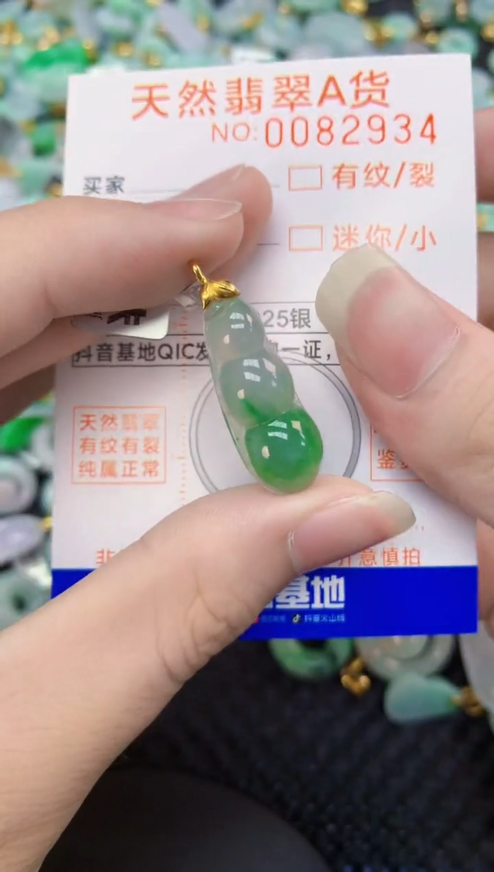 翡翠未镶嵌颈饰         1