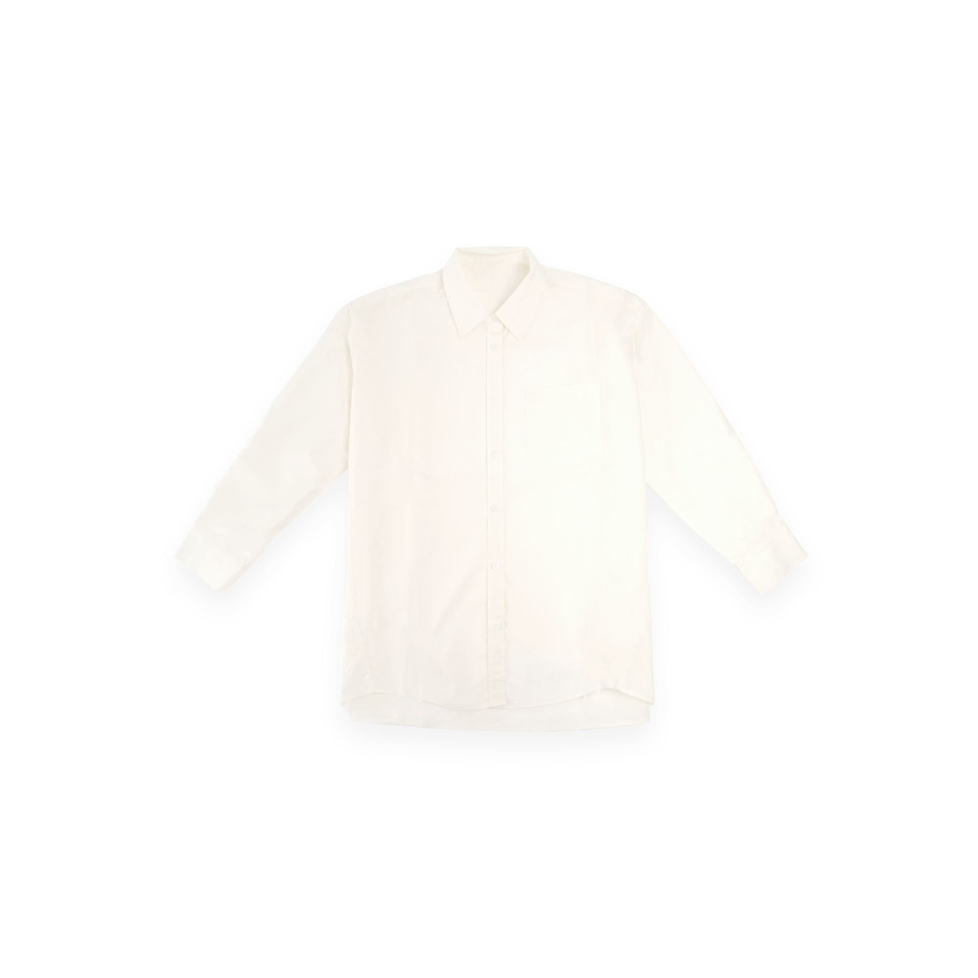 【皓皓m】早秋慵懒风白色宽松oversize衬衣10326