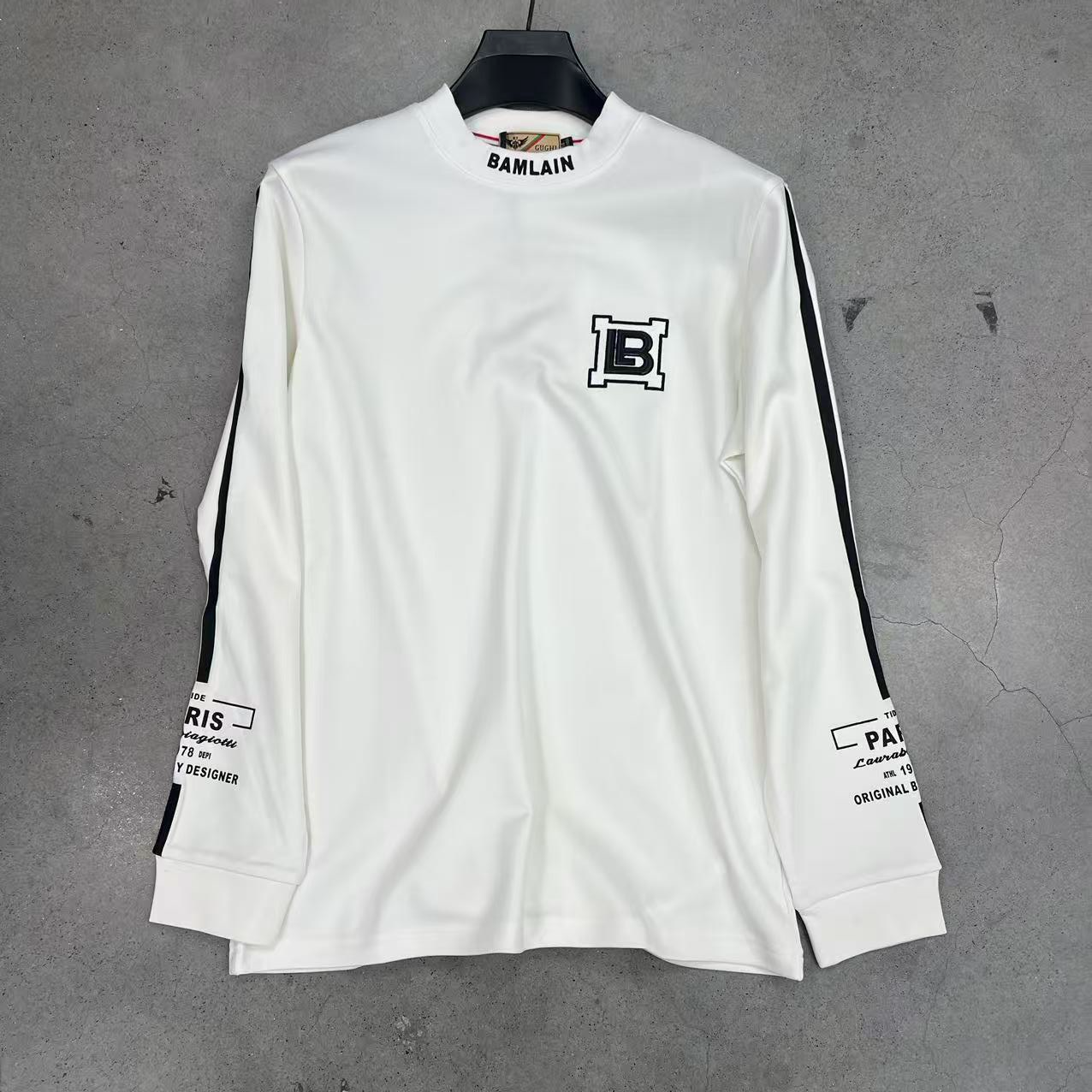 【雅痞专属】男士秋冬设计师款高品质字母印花休闲卫衣8130