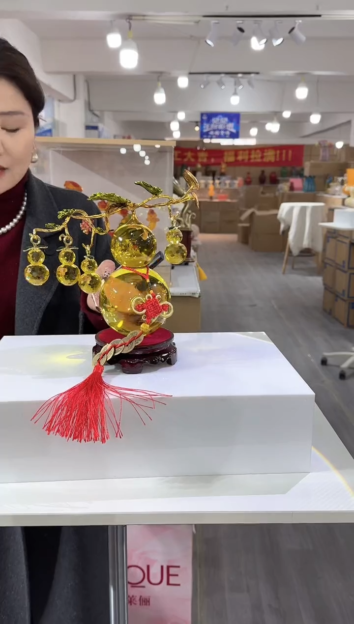 【闪购商品】琉璃椿野花瓶花器早E-43