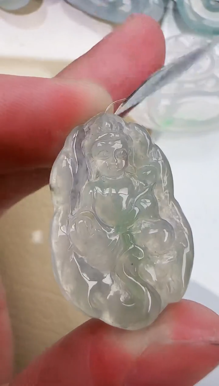 翡翠未镶嵌颈饰缅甸天然翡翠