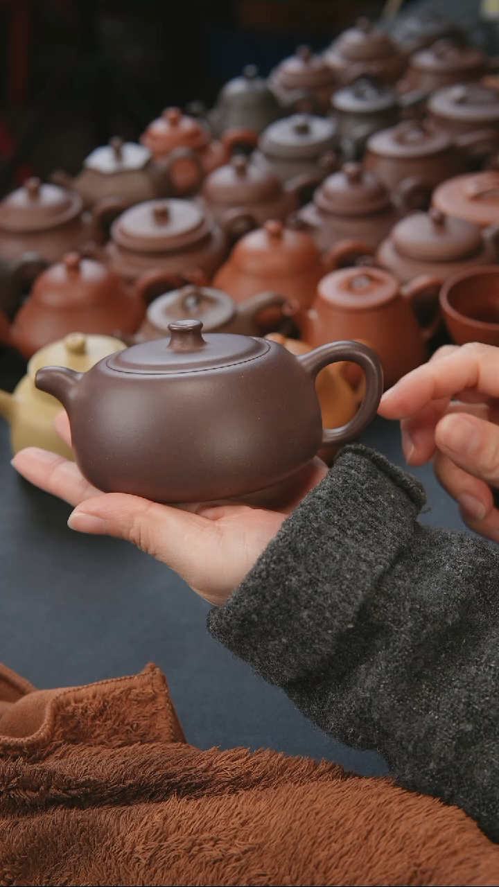 【闪购商品】紫砂茶壶紫砂壶清灰紫泥井栏