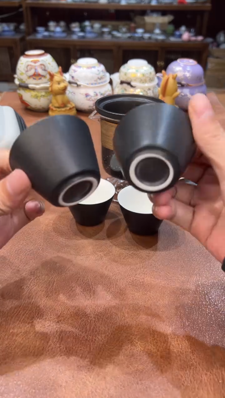 真的很便宜会开片的旅行茶具
