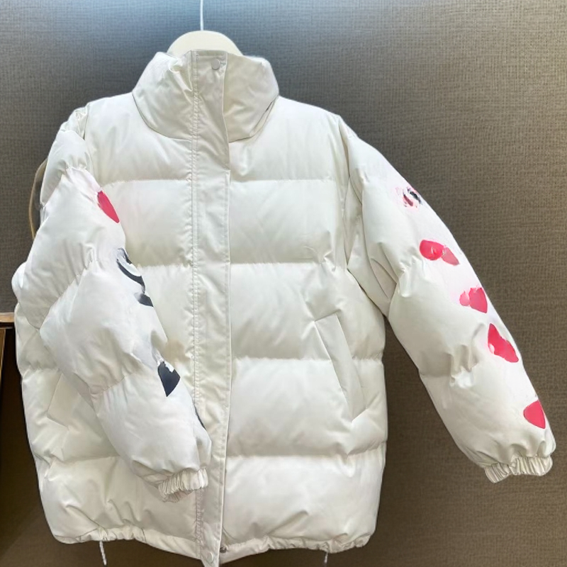 【晨浠定制】新款时尚短款立领冬季加厚爱心棉服外套8088
