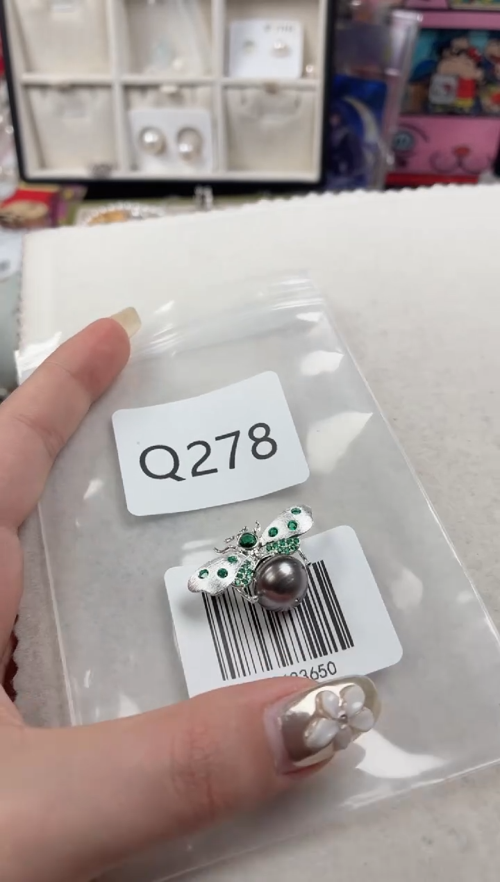 未镶嵌胸针海水珍珠Q278