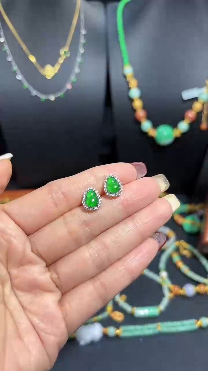 【闪购商品】翡翠颈饰银S925镶嵌蛋面/支持复检/一件