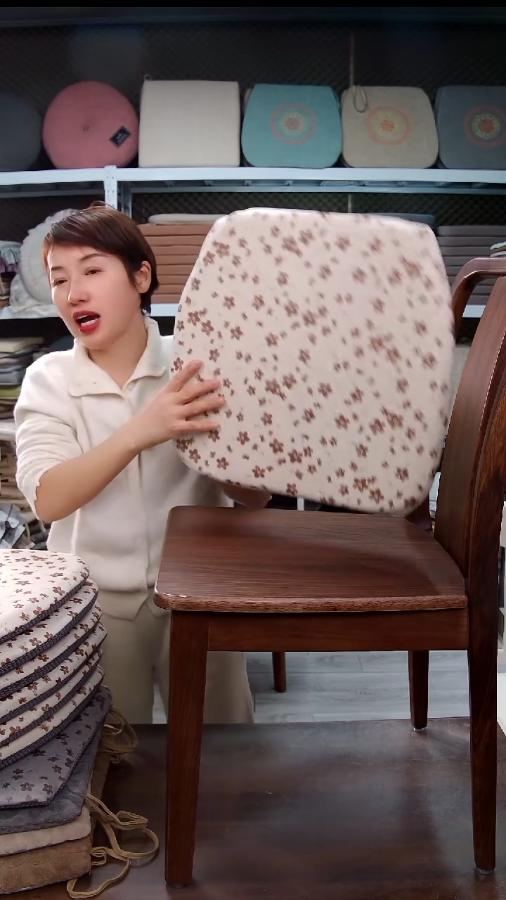 布碎花记忆棉：米色6个