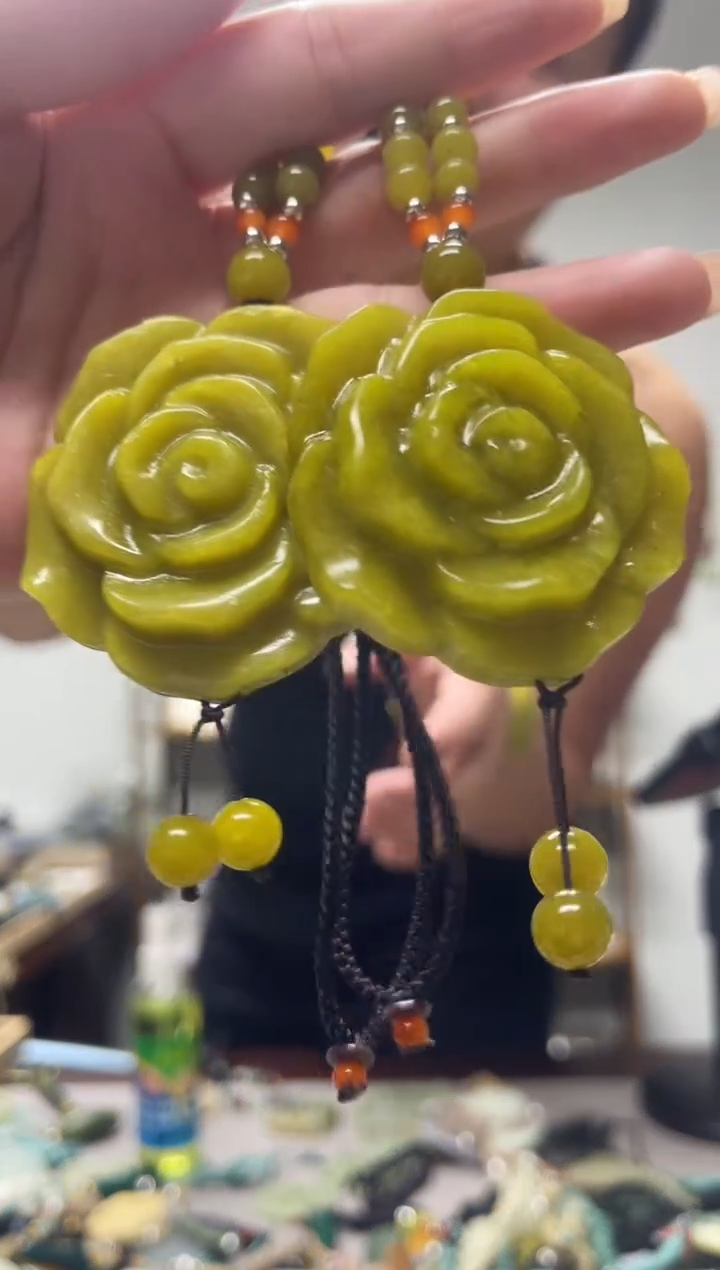 未镶嵌岫玉吊坠多样性发货拍一发一