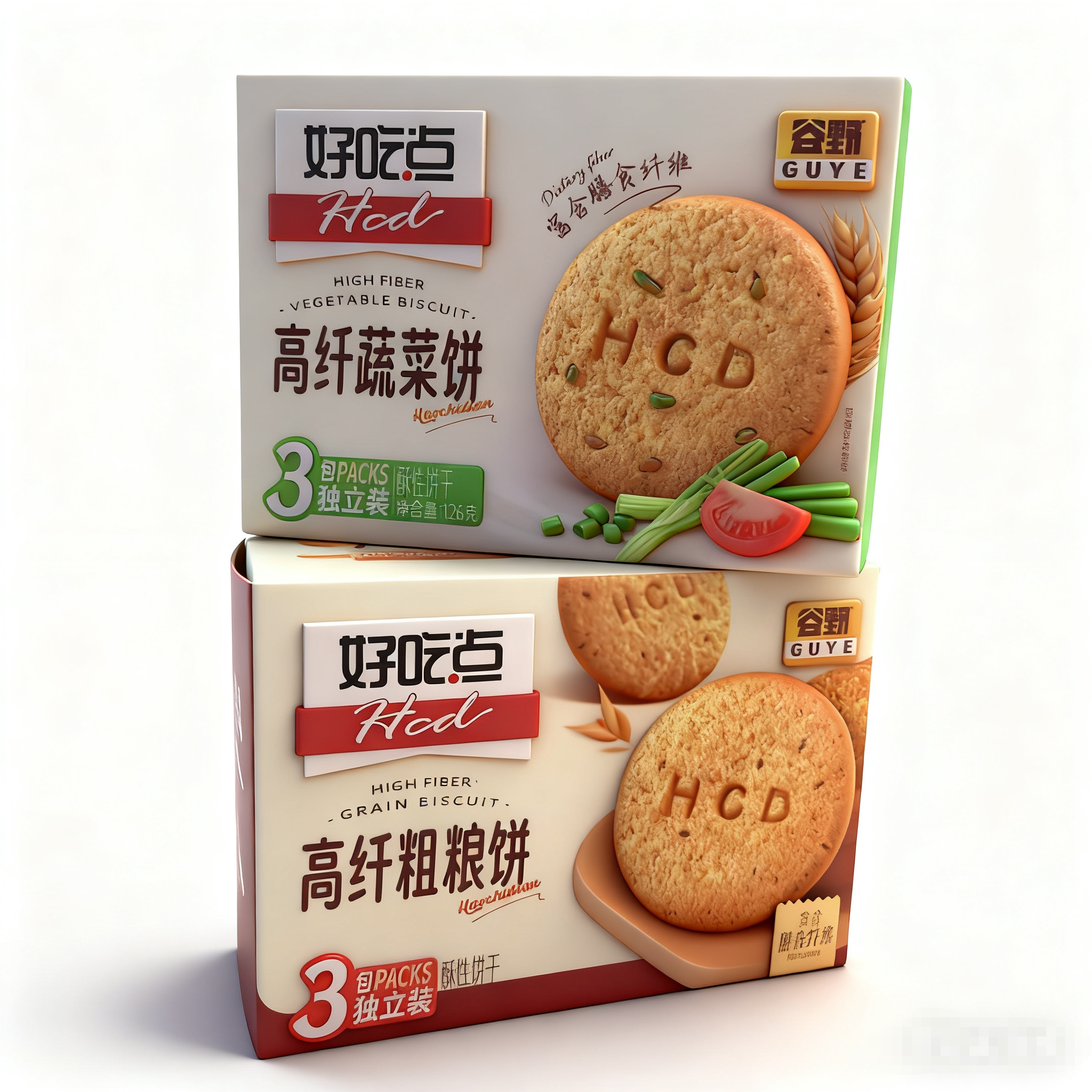 好吃点 高纤粗粮饼干饱腹代餐健康营养126g