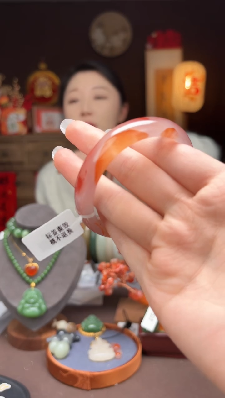 【闪购商品】南红玛瑙A66手镯53mm未镶嵌-