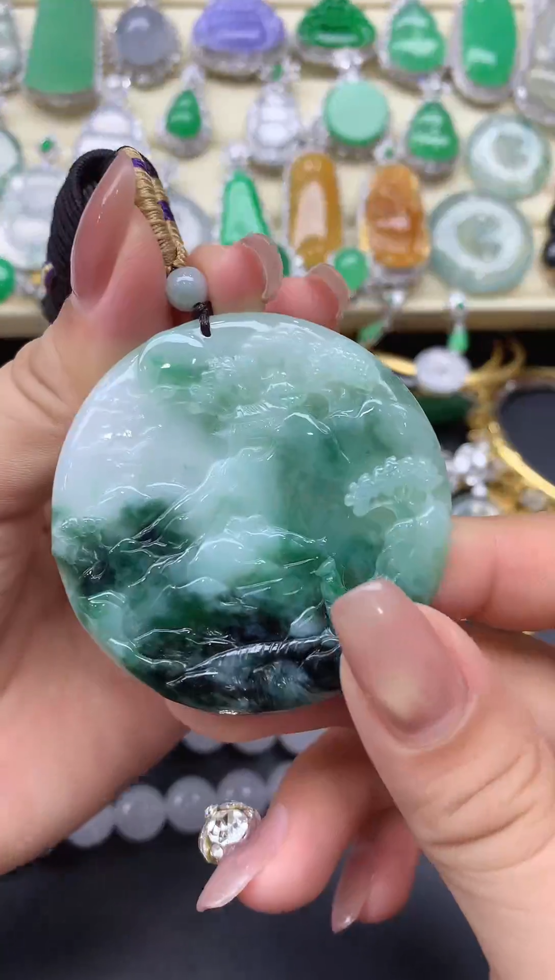 颈饰未镶嵌翡翠80-中国好珍宝