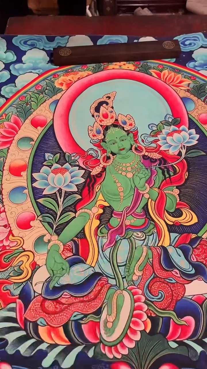 卷轴画手绘唐卡149