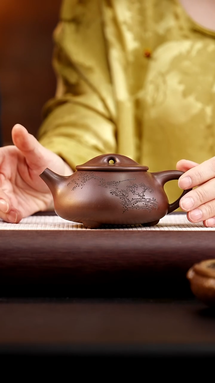 茶壶紫砂甲子泥满瓢280cc