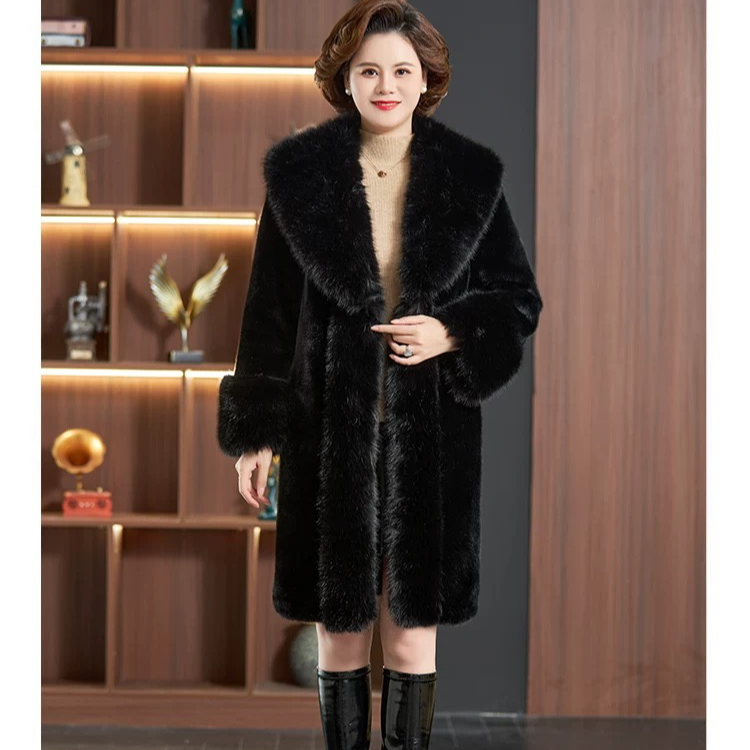 【品牌订单】貂绒外套皮毛一体显瘦韩风气质冬季加厚女外套-820